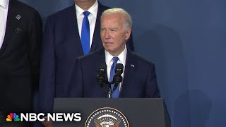 Biden mistakenly calls Zelenskyy President Putin at NATO event [upl. by Lennad340]