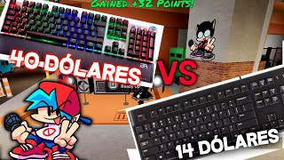 Teclado mecánico VS Teclado de membrana  Funky Friday Roblox [upl. by Africa]