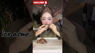 Her🥤Cola slushy crunchy ice eating ASMR iceeating asmrvideo [upl. by Elleiram]