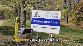 Chrudim  ul Milady Horákové silnice I17  most evč 17  031  stav 6112024 [upl. by Ennairrac340]