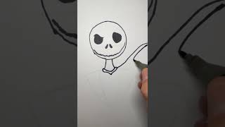 How to Draw Jack Skellington  Step by Step Tutorial [upl. by Eliak927]