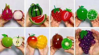 📹 Reverse Play ⏪️ 실리콘테이프 과일 말랑이 모음 🍉🍓🍋🥝🍏🥭🍇🍌🥑Fruits Squishy DIY with Nano Tape Compilation [upl. by Tati870]