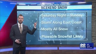 Plowable snow storm this weekend in Massachusetts [upl. by Ydaj]