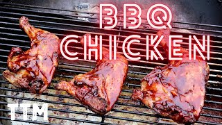 How to cook Chicken Leg Quarters on the Weber Kettle  BBQ Chicken [upl. by Serafine]