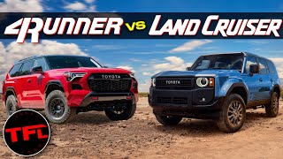 How Does the New Toyota 4RUNNER Stack Up to the New Land Cruiser [upl. by Ninette]