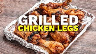 Grilling Chicken Legs on a Gas Grill [upl. by Uba297]