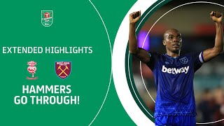 HAMMERS THROUGH  Lincoln City v West Ham United Carabao Cup extended highlights [upl. by Harbard280]