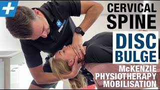 Cervical Spine Disc Bulge  McKenzie Physio Mobilisation  Tim Keeley  Physio REHAB [upl. by Art720]