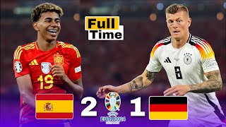 اعظم مباريات اليوروquot🔥🤯 اسبانيا 🇩🇪 1  2  🇪🇸 المانيا ربع نهائي يورو 2024🏆 تعليق على الكعبى🎙 4k 💥 [upl. by Aitrop]