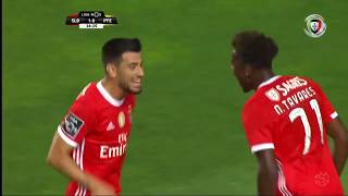 Goal  Golo Nuno Tavares Benfica 10 Paços de Ferreira Liga 1920 1 [upl. by Suivatnom]