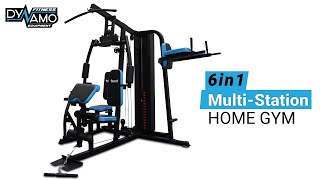 Home Gym 6in1 MultiStation with Leg Press Product Demo  Dynamo Fitness Equipment [upl. by Fabrice717]