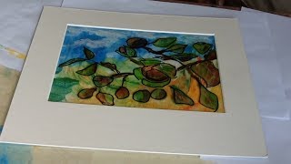 Monoprint and acetate painting [upl. by Aynot994]