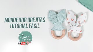 MORDEDOR OREJITAS REVERSIBLE para bebés  Patrón gratuito [upl. by Strickman]