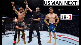 Belal Out Kamaru Usman vs Shavkat Rakhmonov For The Interim Title Next [upl. by Akemit798]