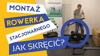 Montaż rowerka stacjonarnego  rower treningowy jak skręcić [upl. by Atsejam986]