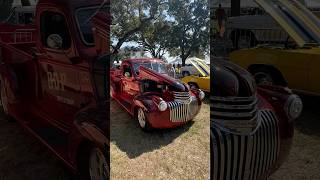 Old Chevy Truck carshow cool classic hotrod automobile sharp [upl. by Arolf]