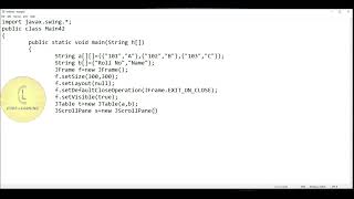 Java  Swing class JTable setEnabled  CodeLearning [upl. by Bonucci4]