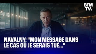 quotNe pas abandonnerquot quand Alexeï Navalny parlait de lhypothèse de son assassinat [upl. by Arihsa378]