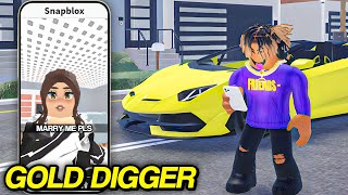 CATCHING GOLD DIGGERS IN ROBLOX SNAPCHAT [upl. by Elyagiba]