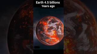 Earth 45 billions years ago now Earth 🌎motivational shots history viral earth evaluation [upl. by Aivalf806]