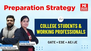 Preparation Strategies for GATE ESE AEJE  College Students amp Working Professionals  MADE EASY [upl. by Alessig]