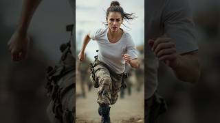 The beautiful Lady Warrior in Motion 💪 militarylife shorts assassin usarmy troops attitude [upl. by Ethelbert]