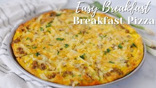 How To Make Easy Breakfast Pizza [upl. by Ambrosane246]