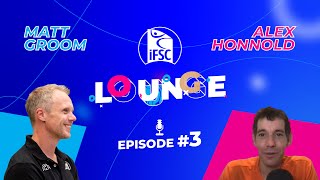 Matt Groom 🎙️ and Alex Honnold 🧗  IFSC Lounge [upl. by Llecram]