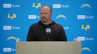 Greg Roman On Preparing For Chris Jones amp Chiefs  LA Chargers [upl. by Airdnek]