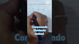 Componendo Dividendo method useful method and tricks in mathematics [upl. by Nhoj]