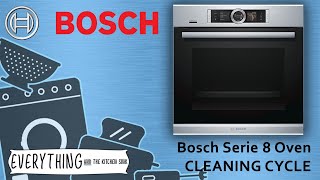 Bosch Oven Cleaning Pyrolytic cleaning cycle [upl. by Naujik]