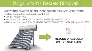 Il solare termico nella certificazione energetica e nel progetto [upl. by Pacian]