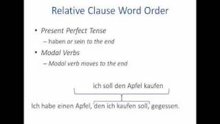 Relative Pronouns in German Part Three [upl. by Kruter]