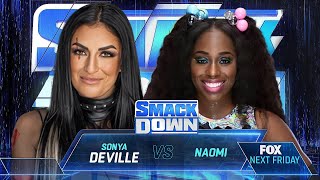 WWE2K24 SMACKDOWN SONYA DEVILLE VS NAOMI [upl. by Katey]