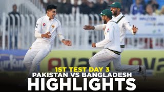 Full Highlights  Pakistan vs Bangladesh  1st Test Day 3 2020  PCB  M2D2K  PAKvBAN [upl. by Iey]