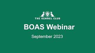 BOAS webinar [upl. by Tiraj]