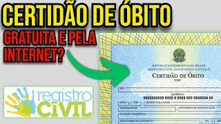 COMO EMITIR CERTIDÃO DE ÓBITO GRATUITA E PELA INTERNET [upl. by Azmah41]