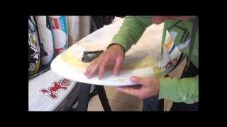 How to do a basic windsurf board repair [upl. by Kelley]