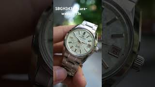 Grand Seiko SBGH343 Sakurawakaba MintGreen dial Titanium 62gs 38mm jawatch zalo 0986892959 [upl. by Min819]