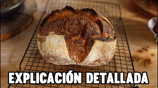 ¿CÓMO HACER UN PAN DE MASA MADRE PASO A PASO [upl. by Marteena166]