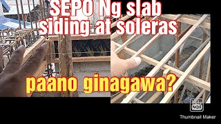 Slab formworks how its made panuodin Ang proseso Ng pag iislab siding at soleras pati sepo [upl. by Orapma540]