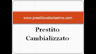 Prestito Cambializzato Prestiti Cambializzati Prestito con cambiali [upl. by Hgielac953]