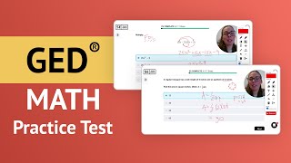 GED Math Practice Test  All Answers Explained By A Math Teacher [upl. by Bahr996]