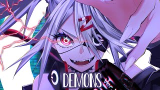 Nightcore  NIVIRO  Demons Lyrics [upl. by Auqinom]