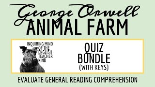 Animal Farm by George Orwell Quiz and Answer Key Bundle [upl. by Ornas]