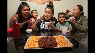 SPICY BLACK BEAN NOODLE AND RICE CAKE MUKBANG [upl. by Durtschi]