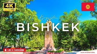 4K Bishkek Kyrgyzstan City Tour  The Switzerland of Central Asia  UHD Drone  Timelapse  DOOK [upl. by Benzel]