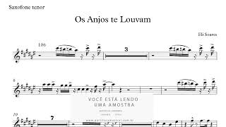 Partitura de Sax Tenor Os Anjos te Louvam  Eli Soares [upl. by Sokul]