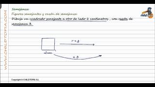 Semejanza Figuras semejantes y razón de semejanza 4º de ESO matemáticas [upl. by Jeconiah]