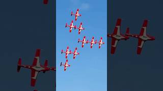 RCAF Snowbirds Bottomside Pass Concorde to Big Diamond snowbirds canada rcaf100 airshow jet [upl. by Lemra]